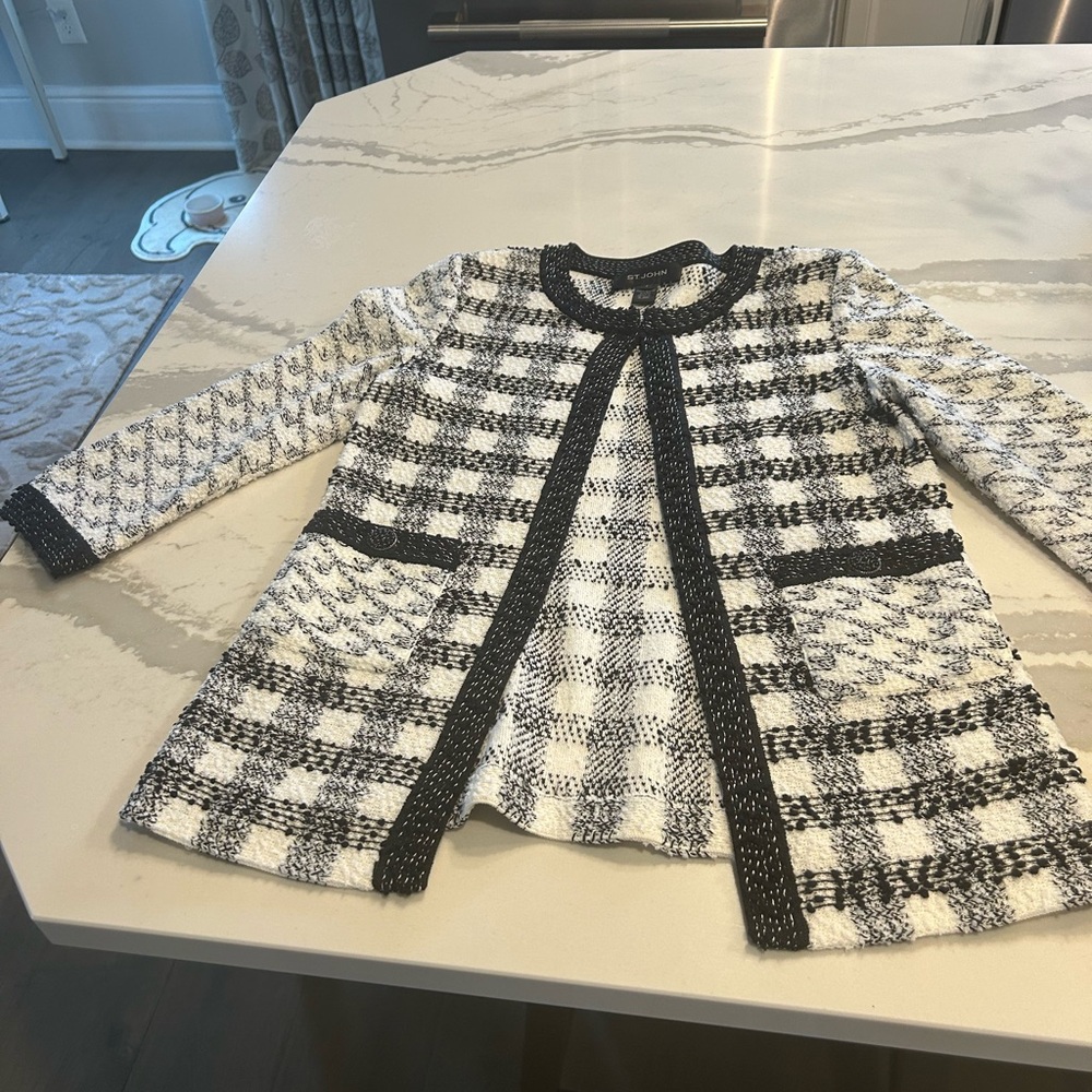 Chic St John  Black and White Tweed